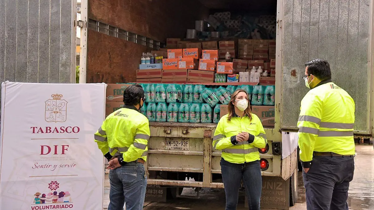 CEMEX ENTREGA VIVERES TABASCO 3